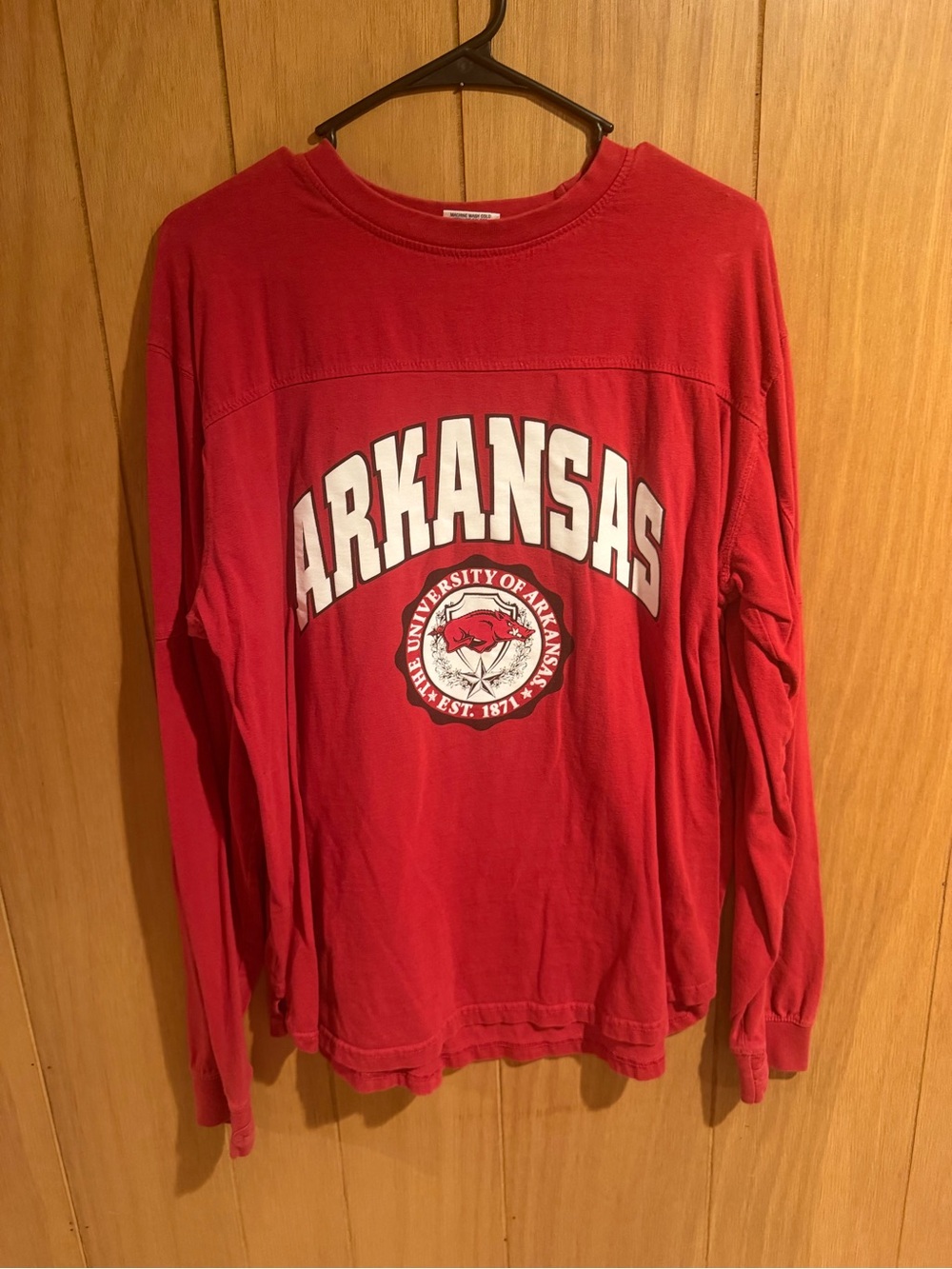 Arkansas Graphic Long-Sleeve Tee - Red